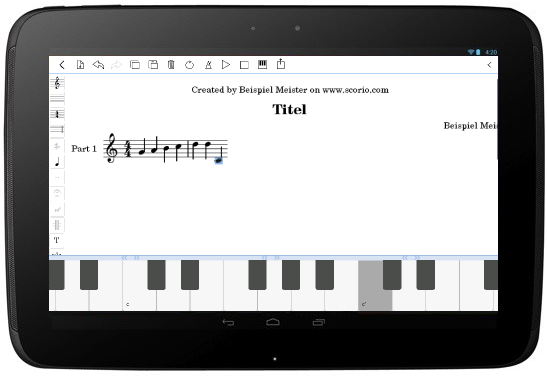 keyboard note insert