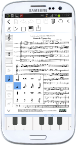 scorio Music Notator Smartphone Version für Android